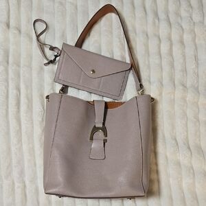 Dooney & Bourke Taupe Shoulder Bag with Wallet